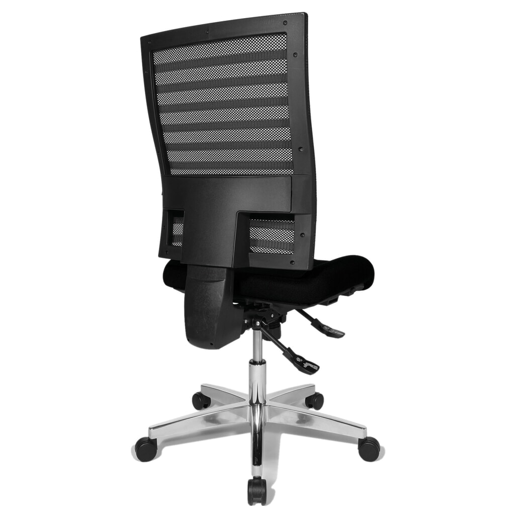 Silla de oficina giratoria Topstar® P91-NET, respaldo de malla negro, asiento negro Número de imagen del producto 4: Silla de oficina giratoria Topstar® P91-NET, respaldo de malla negro, asiento negro