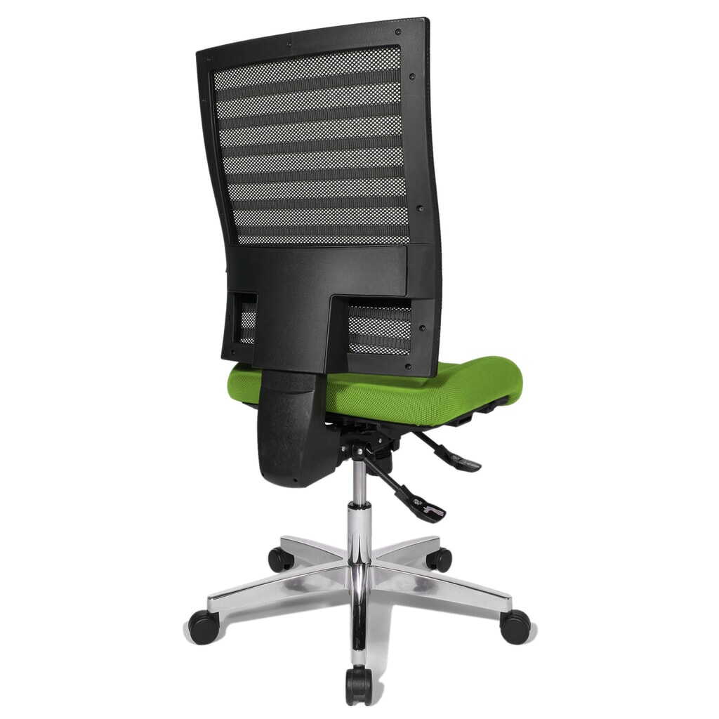 Número de imagen del producto 4: Silla de oficina giratoria Topstar® P91-NET, respaldo de malla negro, asiento verde manzana