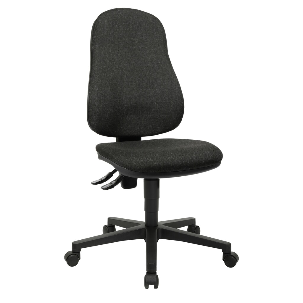 Silla de oficina giratoria Topstar® Point 60, asiento moldeado, gris antracita Número de imagen del producto 2: Silla de oficina giratoria Topstar® Point 60, asiento moldeado, gris antracita