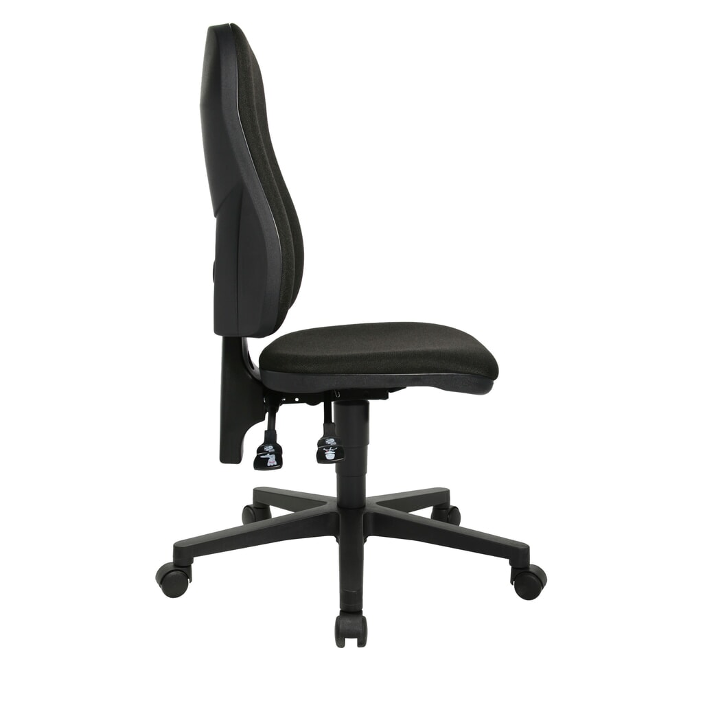 Silla de oficina giratoria Topstar® Point 60, asiento moldeado, negro Número de imagen del producto 4: Silla de oficina giratoria Topstar® Point 60, asiento moldeado, negro