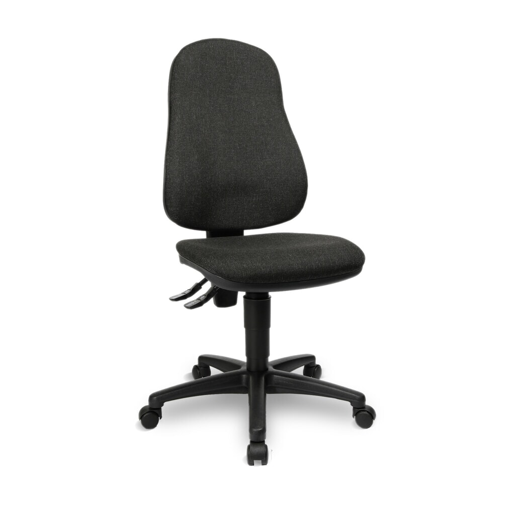 Imagen del producto: Silla de oficina giratoria Topstar® Point 70, el asiento protege la columna, gris antaracita