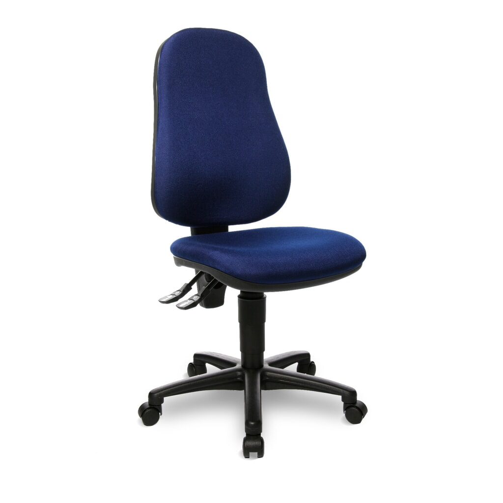 Silla de oficina giratoria Topstar® Point 70, el asiento protege la columna, azul Imagen del producto: Silla de oficina giratoria Topstar® Point 70, el asiento protege la columna, azul