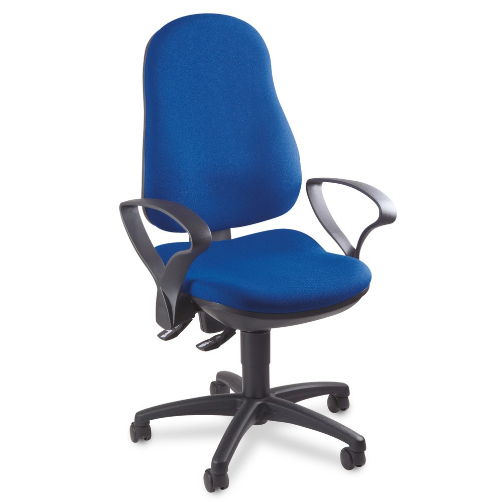 Número de imagen del producto 2: Silla de oficina giratoria Topstar® Point 70, el asiento protege la columna, azul