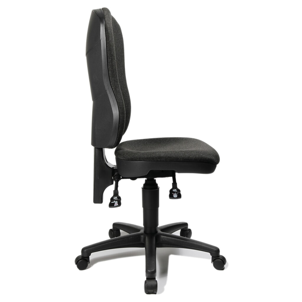 Silla de oficina giratoria Topstar® Point 80, asiento moldeado, gris antracita Número de imagen del producto 3: Silla de oficina giratoria Topstar® Point 80, asiento moldeado, gris antracita