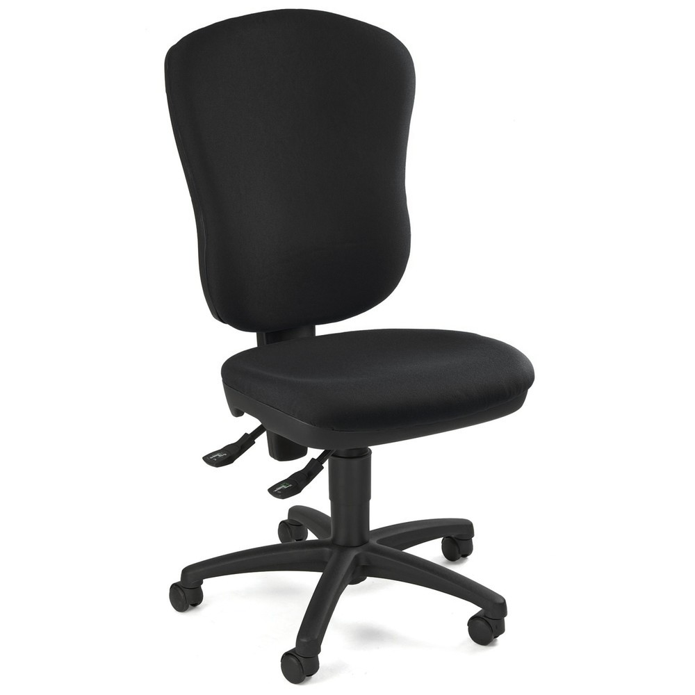 Imagen del producto: Silla de oficina giratoria Topstar® Point 80, respaldo alto, asiento moldeado, negro