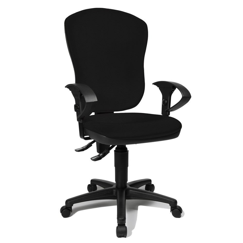 Número de imagen del producto 2: Silla de oficina giratoria Topstar® Point 80, respaldo alto, asiento moldeado, negro