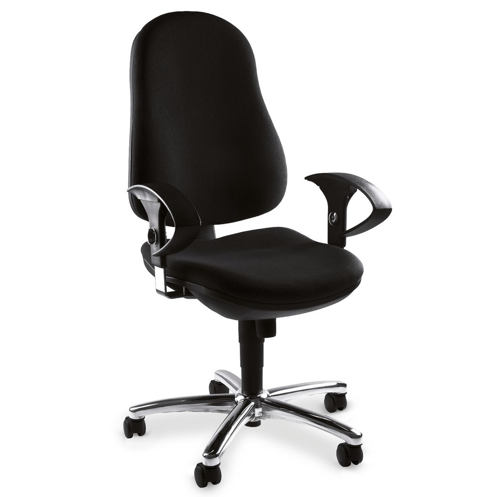 Número de imagen del producto 7: Silla de oficina giratoria Topstar® Support Syncro, el asiento protege la columna, negro