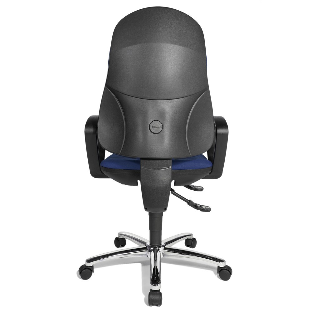 Número de imagen del producto 2: Silla de oficina giratoria Topstar® Syncro-Steel II, respaldo acolchado, azul