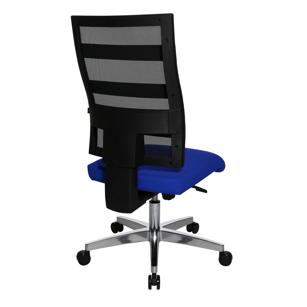Número de imagen del producto 3: Silla de oficina giratoria Topstar® X-Pander, respaldo de malla, función fitness, azul
