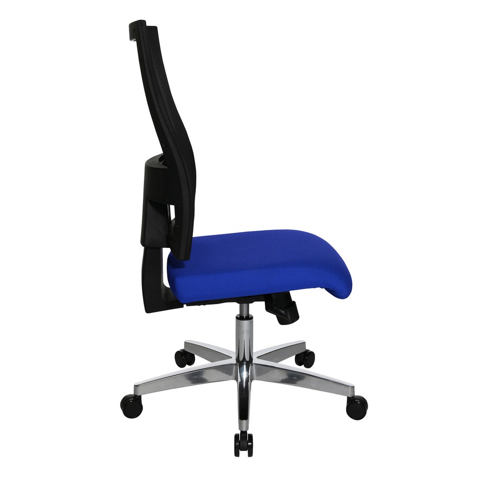 Número de imagen del producto 4: Silla de oficina giratoria Topstar® X-Pander, respaldo de malla, función fitness, azul
