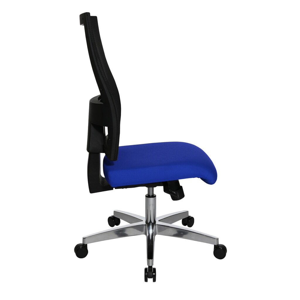 Número de imagen del producto 4: Silla de oficina giratoria Topstar® X-Pander, respaldo de malla, función fitness, azul
