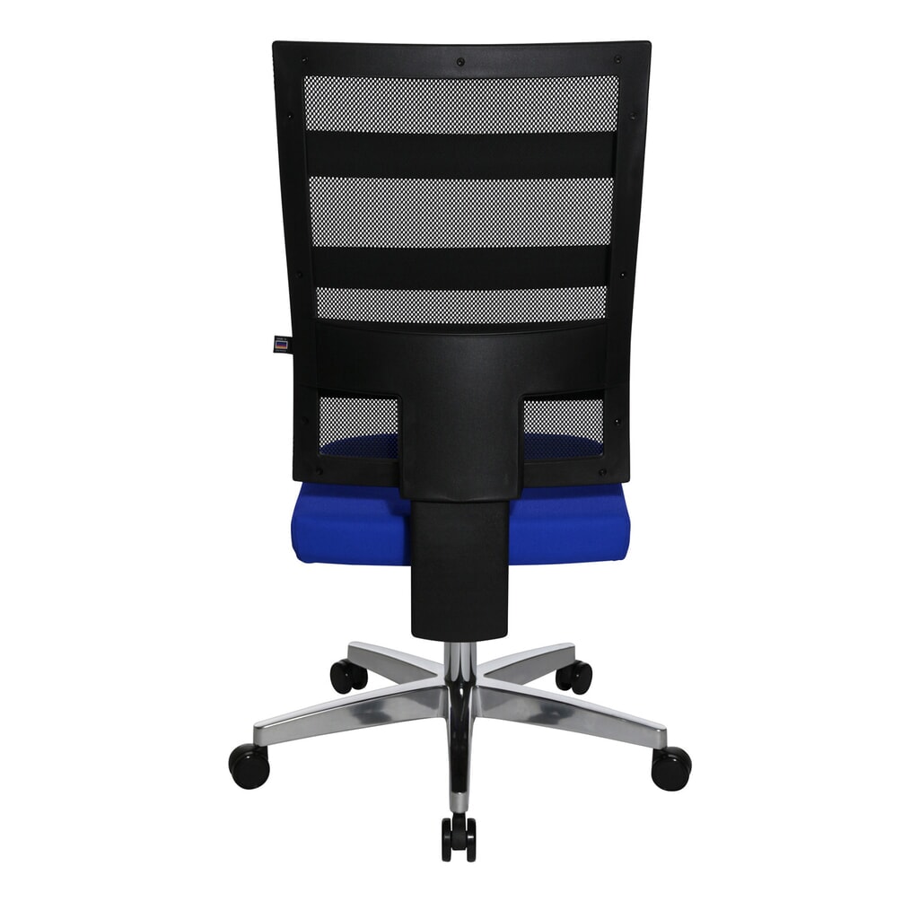 Silla de oficina giratoria Topstar® X-Pander, respaldo de malla, función fitness, azul Número de imagen del producto 5: Silla de oficina giratoria Topstar® X-Pander, respaldo de malla, función fitness, azul