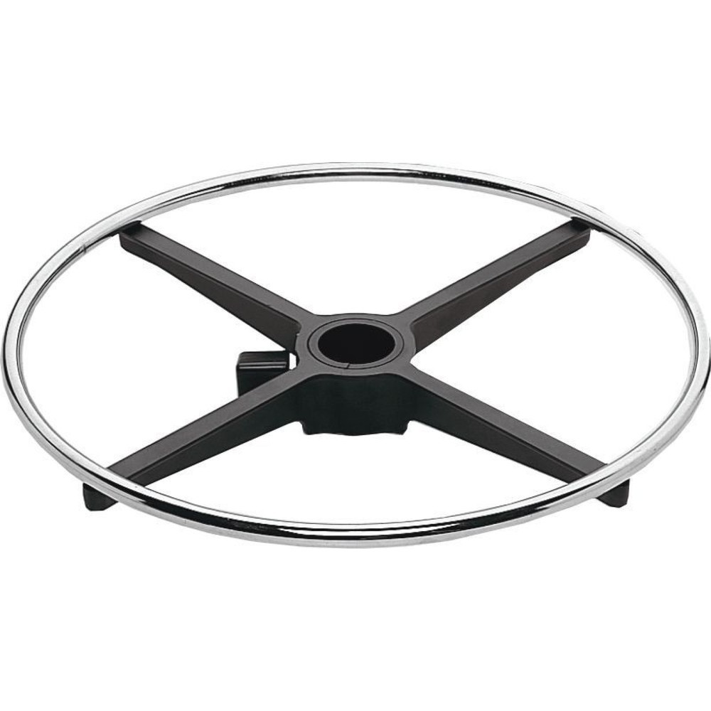 Número de imagen del producto 5: HEMMDAL Silla de trabajo giratoria Easy, de poliuretano, altura de asiento 510-710 mm, base de plástico, conteras, estribo circular