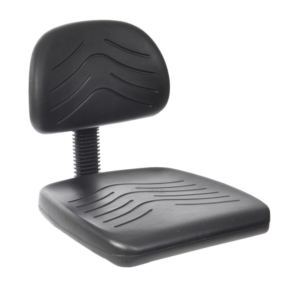 Número de imagen del producto 2: Silla de trabajo giratoria HEMMDAL Easy de poliuretano, altura de asiento de 450-650 mm, base de plástico, ruedas