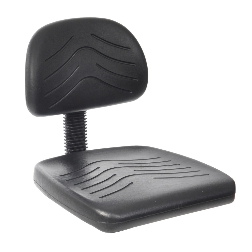 Silla de trabajo giratoria HEMMDAL Easy de poliuretano, altura de asiento de 450-650 mm, base de plástico, ruedas Número de imagen del producto 2: Silla de trabajo giratoria HEMMDAL Easy de poliuretano, altura de asiento de 450-650 mm, base de plástico, ruedas