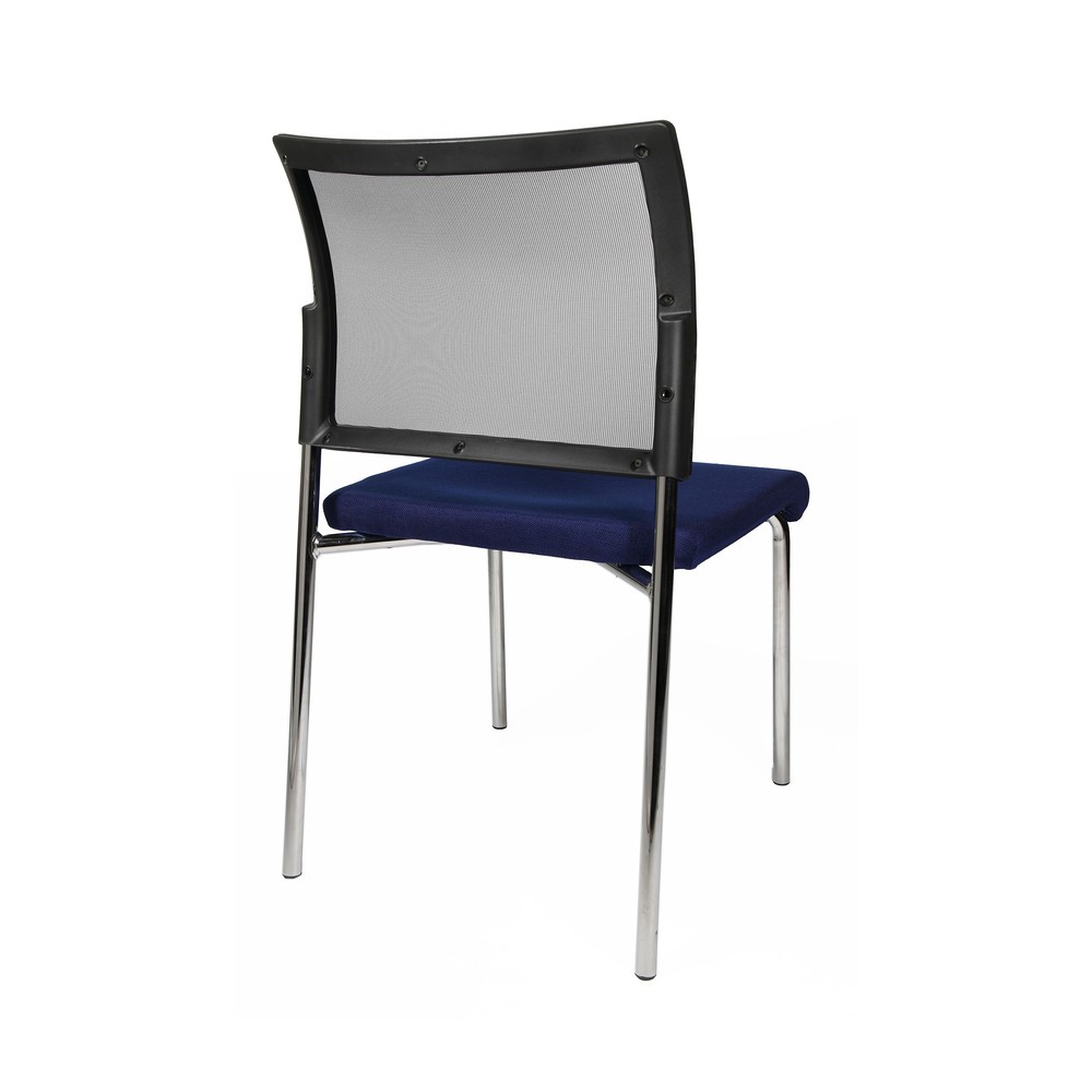 Número de imagen del producto 3: Silla de visitas Topstar® Classic con respaldo de malla + bastidor de 4 patas, azul