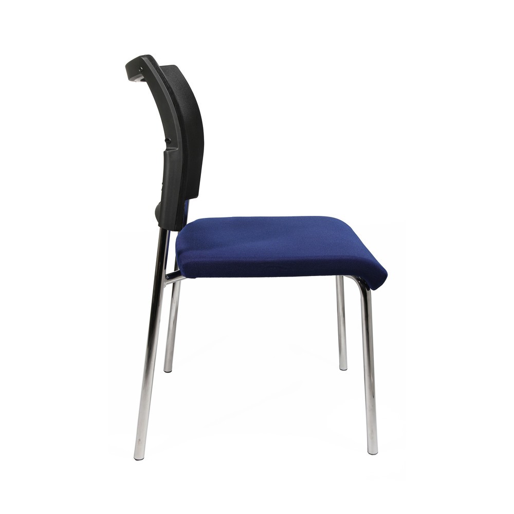 Número de imagen del producto 4: Silla de visitas Topstar® Classic con respaldo de malla + bastidor de 4 patas, azul