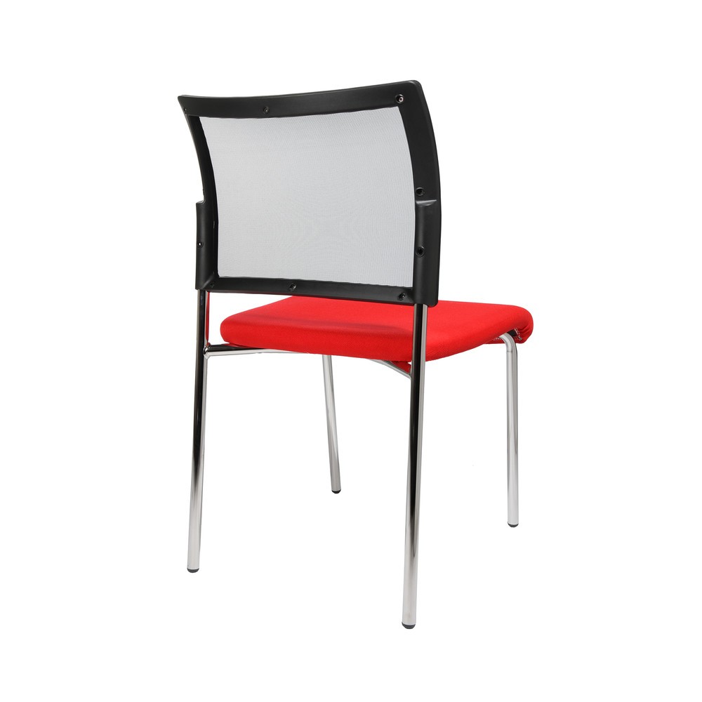 Número de imagen del producto 3: Silla de visitas Topstar® Classic con respaldo de malla + bastidor de 4 patas, rojo