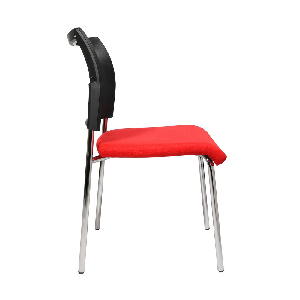 Número de imagen del producto 4: Silla de visitas Topstar® Classic con respaldo de malla + bastidor de 4 patas, rojo