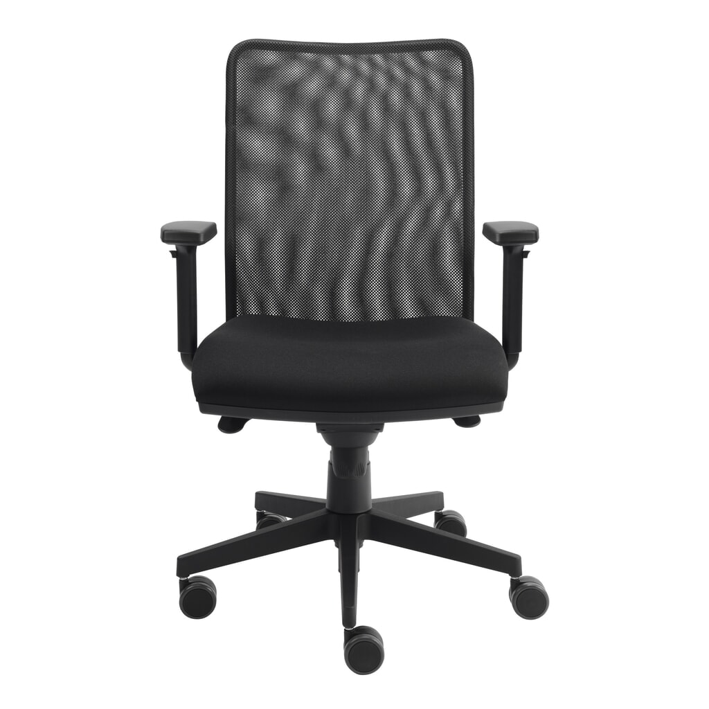 Silla giratoria de oficina Hammerbacher Solid 2 Reposabrazos ajustables en altura con respaldo de malla Imagen del producto: Silla giratoria de oficina Hammerbacher Solid 2 Reposabrazos ajustables en altura con respaldo de malla