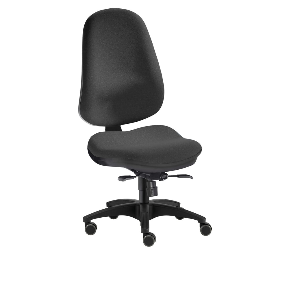 Imagen del producto: Silla giratoria de oficina Medico, asiento de disco, bastidor|chasis y tapizado negro