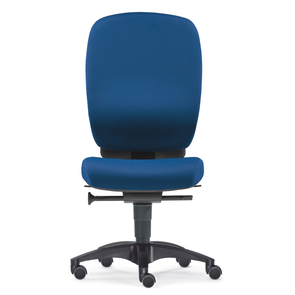 Silla giratoria de oficina PROFI, asiento de disco intervertebral DIN, azul Número de imagen del producto 1: Silla giratoria de oficina PROFI, asiento de disco intervertebral DIN, azul