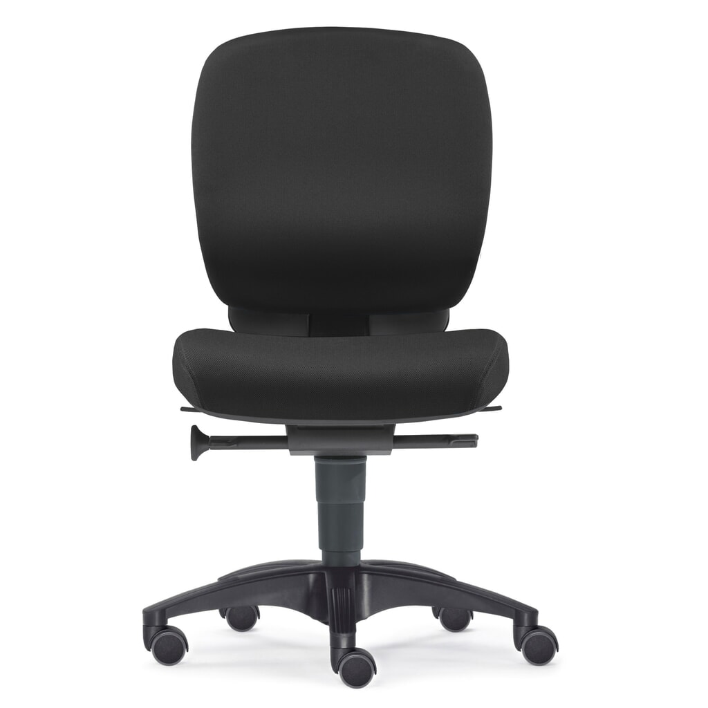Silla giratoria profesional de oficina, asiento de disco intervertebral, pequeño, negro Número de imagen del producto 1: Silla giratoria profesional de oficina, asiento de disco intervertebral, pequeño, negro