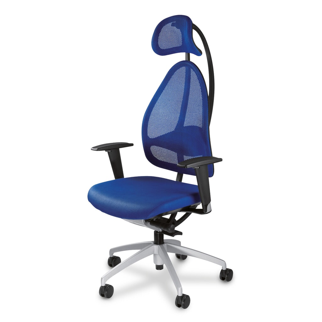 Silla operativa giratoria Topstar® Open Base 10, con reposacabezas, ergonómica, negra Imagen del producto: Silla operativa giratoria Topstar® Open Base 10, con reposacabezas, ergonómica, negra