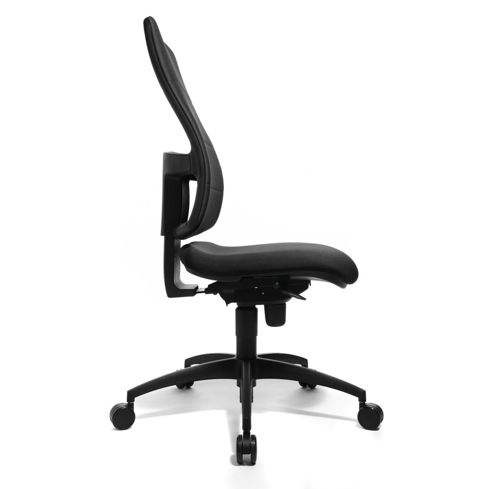 Número de imagen del producto 2: Silla operativa giratoria Topstar® Synchro, respaldo acolchado, asiento protector de la columna ergonómico, antracita