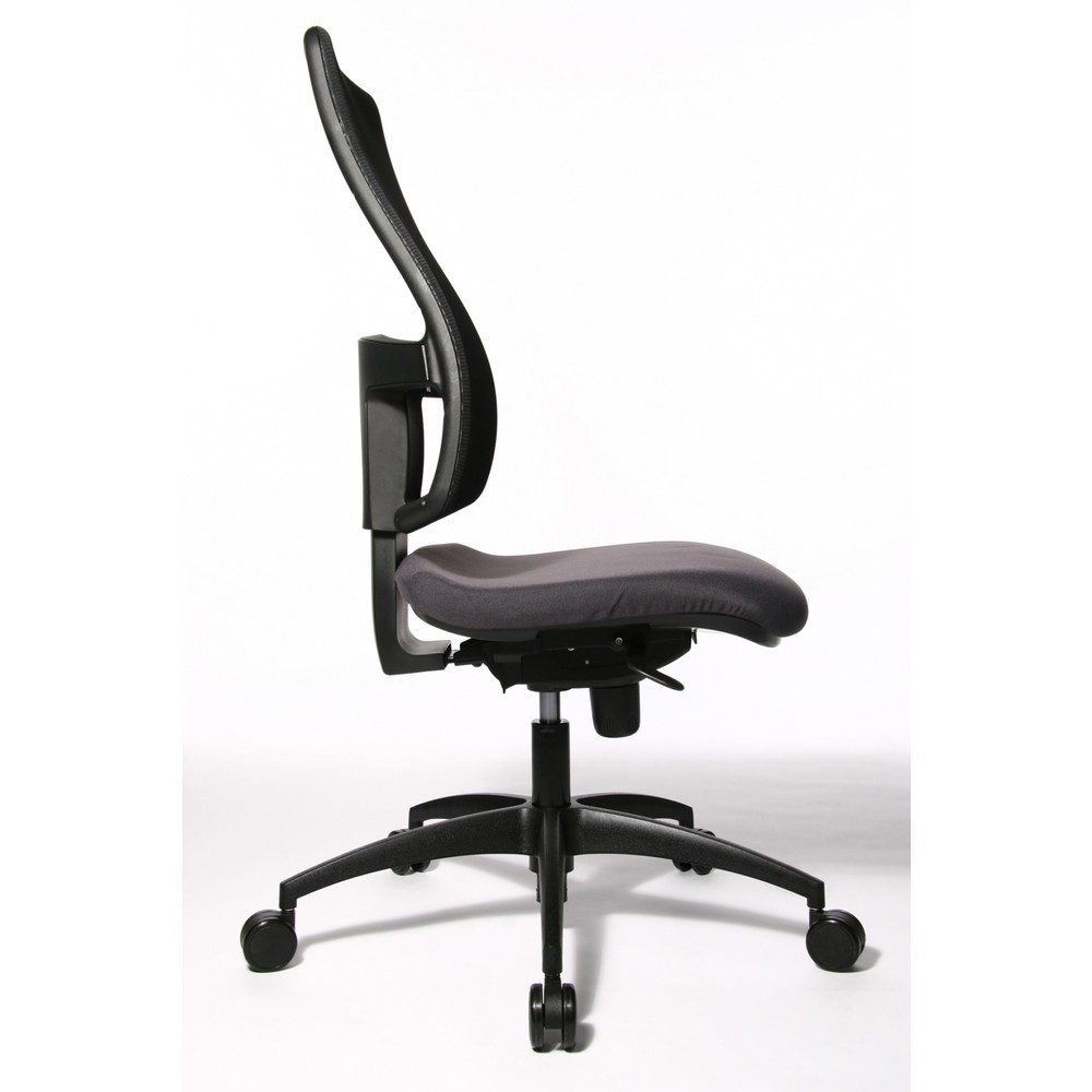 Número de imagen del producto 4: Silla operativa giratoria Topstar® Synchro, respaldo de malla transpirable, antracita