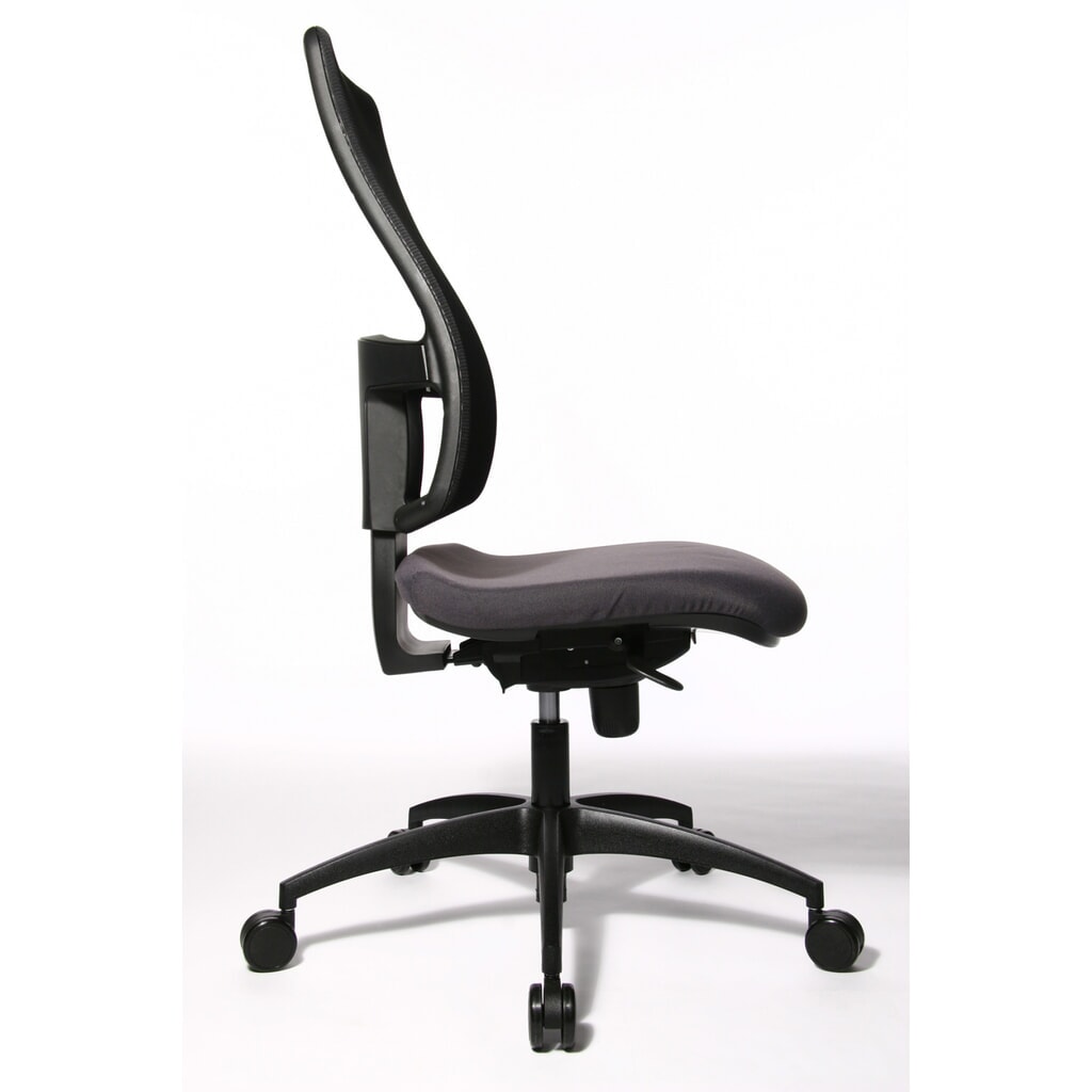 Número de imagen del producto 4: Silla operativa giratoria Topstar® Synchro, respaldo de malla transpirable, antracita