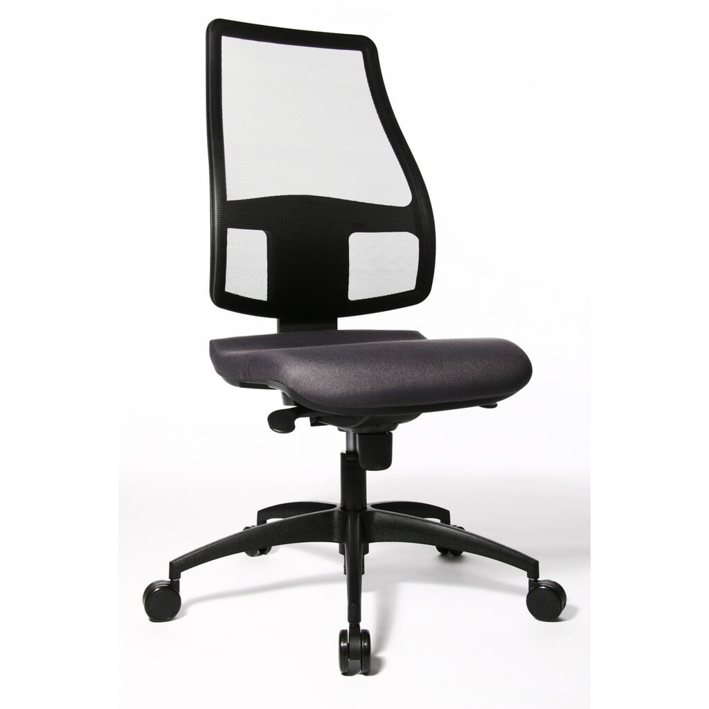 Imagen del producto: Silla operativa giratoria Topstar® Synchro, respaldo de malla transpirable, antracita