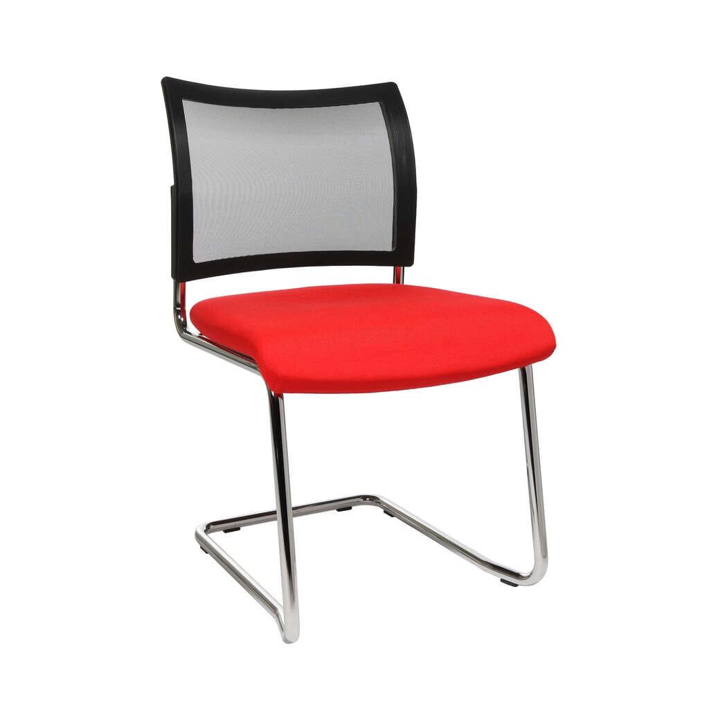 Sillón basculante Topstar® New Age con respaldo de malla, rojo Imagen del producto: Sillón basculante Topstar® New Age con respaldo de malla, rojo