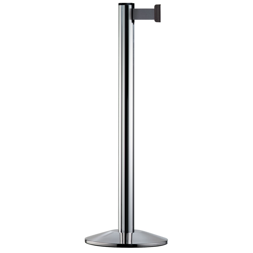 Imagen del producto: Sistema de guiado de personas Classic, poste cromado, gris plata