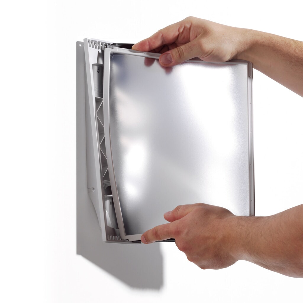 Sistema de portahojas transparentes SHERPA®, soporte de pared, 10 portahojas Número de imagen del producto 4: Sistema de portahojas transparentes SHERPA®, soporte de pared, 10 portahojas