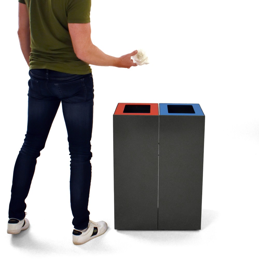Número de imagen del producto 8: Sistema modular de separación de residuos, 60 litros, gris oscuro