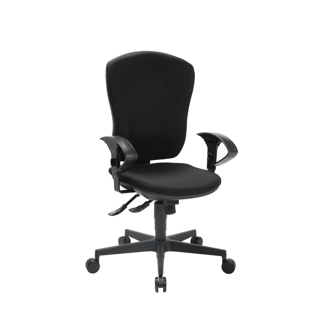 Número de imagen del producto 3: SITWELL STEIFENSAND silla de oficina con protección para la columna Flash, mecanismo sincrónico, respaldo de tela, capacidad de carga 110 kg
