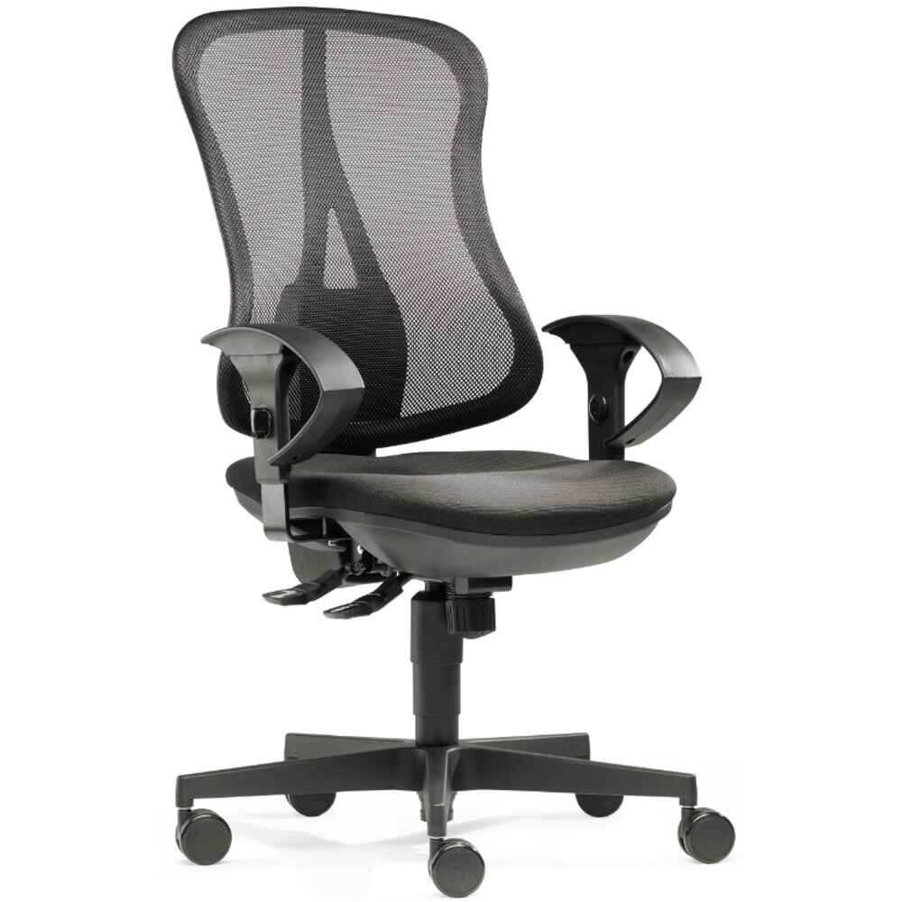 Número de imagen del producto 2: Silla de oficina con protección para la columna Flash Net SITWELL STEIFENSAND, mecanismo sincrónico, respaldo de malla, capacidad de carga 110 kg