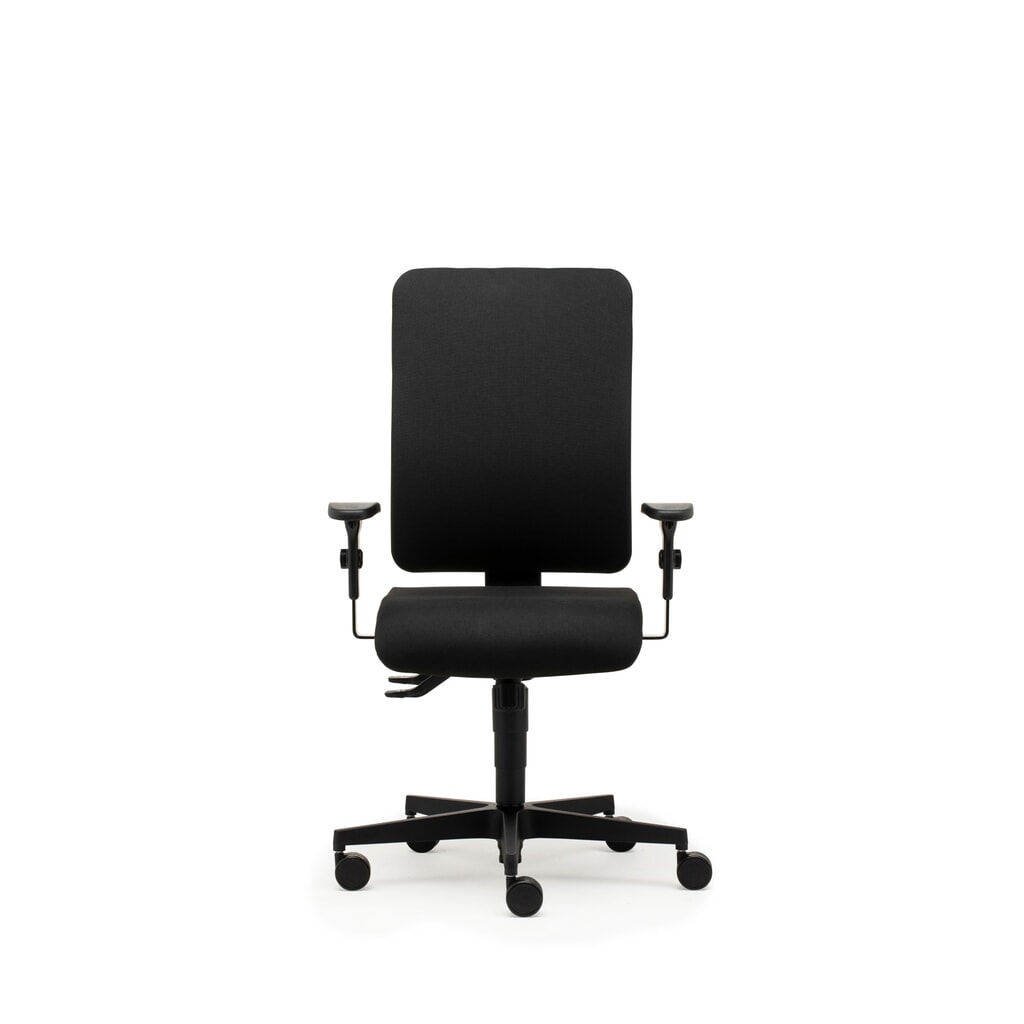 Número de imagen del producto 1: Silla operativa SITWELL STEIFENSAND tapizado recto, mecanismo sincrónico, Apoyabrazos de aro regulable en altura, respaldo de tela