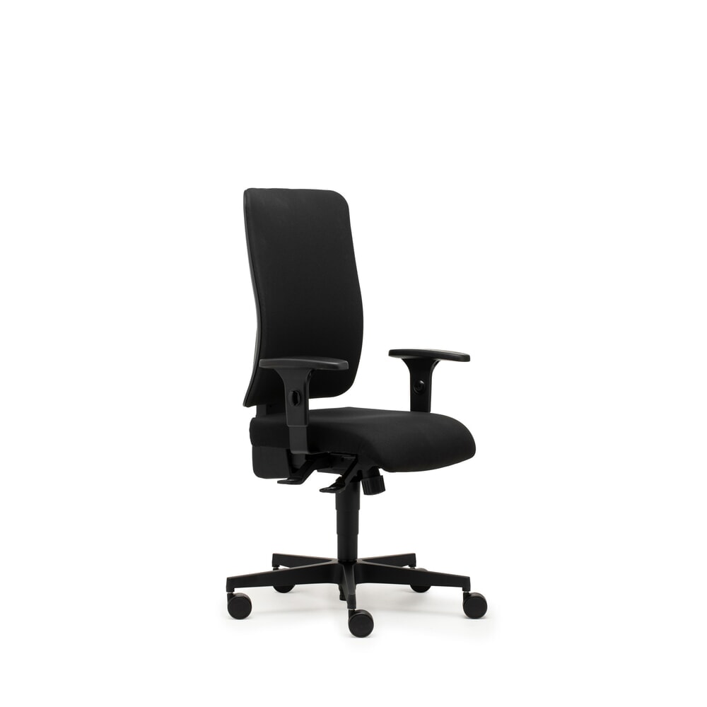 Número de imagen del producto 3: Silla operativa SITWELL STEIFENSAND tapizado recto, mecanismo sincrónico, Apoyabrazos de aro regulable en altura, respaldo de tela