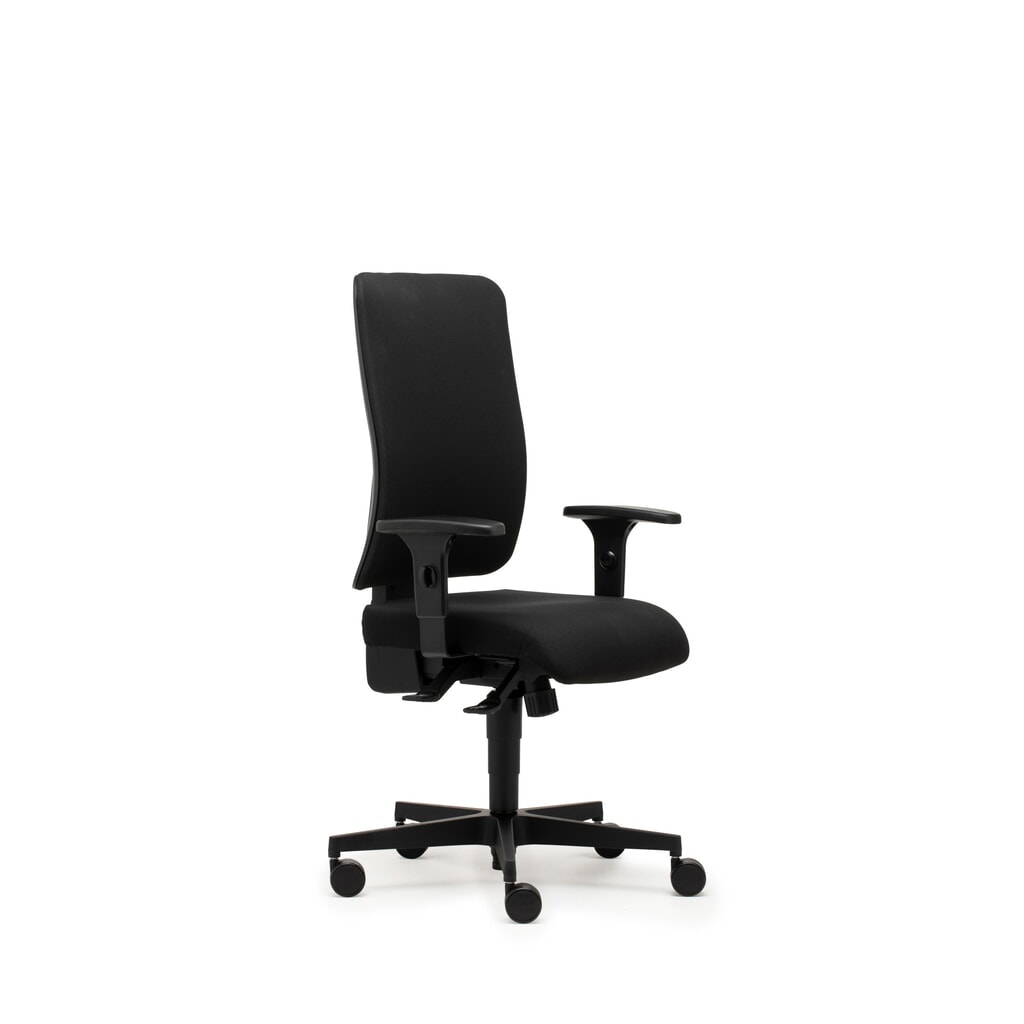 Número de imagen del producto 3: Silla operativa SITWELL STEIFENSAND tapizado recto, mecanismo sincrónico, Apoyabrazos de aro regulable en altura, respaldo de tela