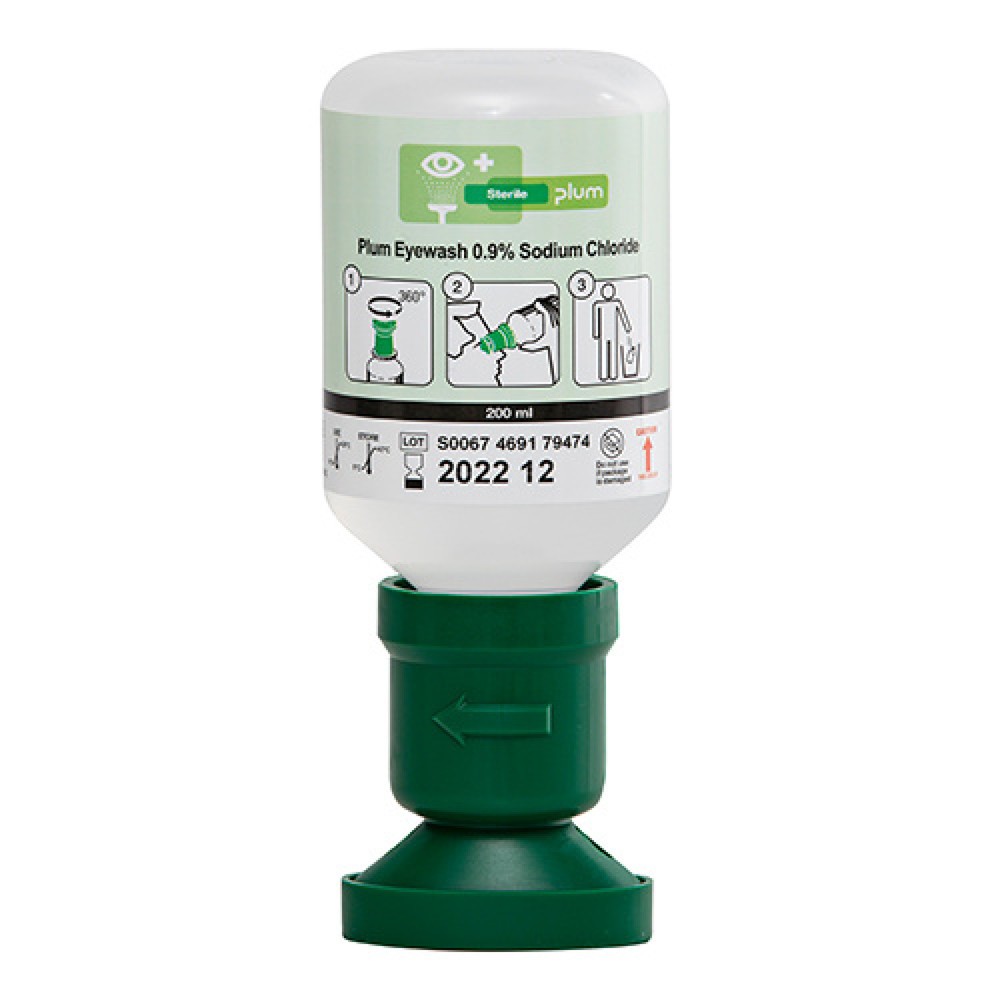 Imagen del producto: Solución de cloruro de sodio ciruela estéril lavado de ojos 200 ml
