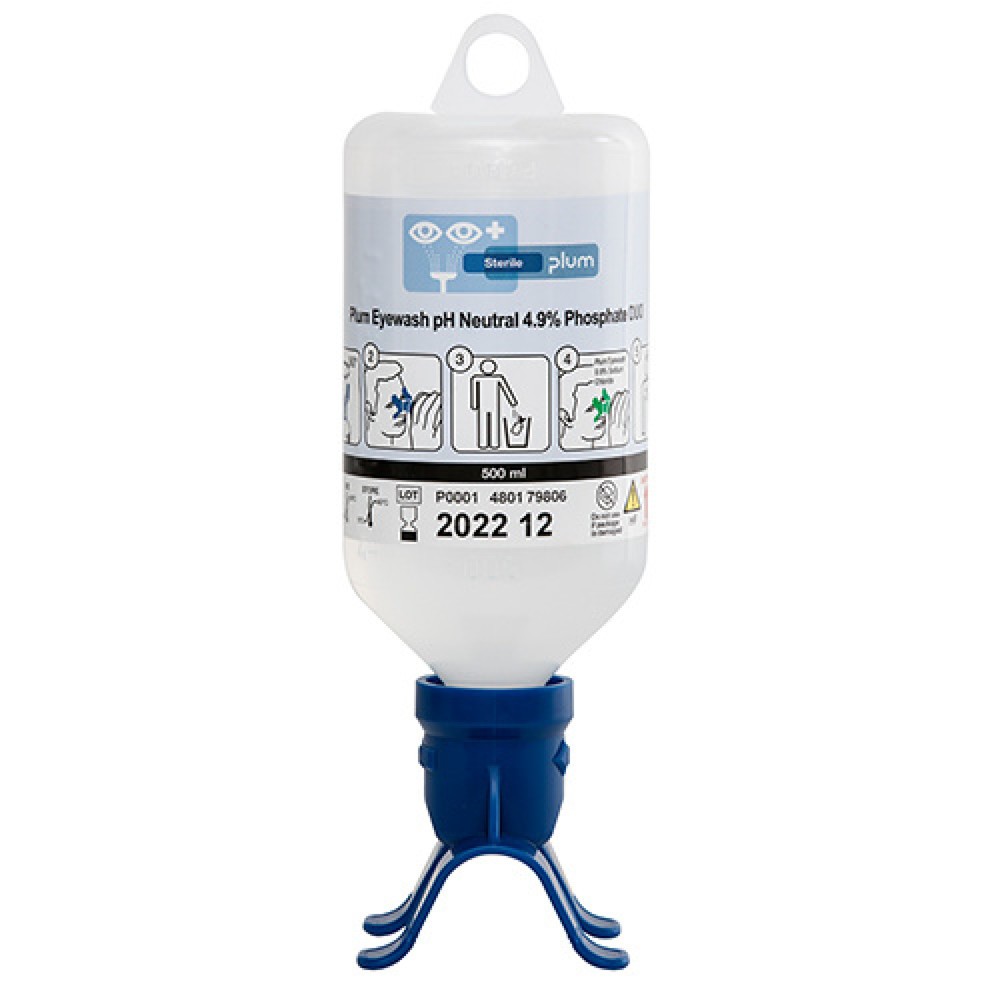 Imagen del producto: Solución tampón de fosfato plum lavado de ojos pH neutro DUO, 500 ml