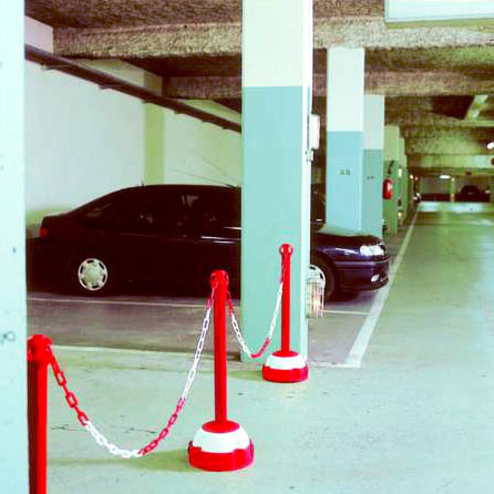 Imagen del producto: Soporte de cadena de aluminio, altura de construcción 975 mm, amarillo