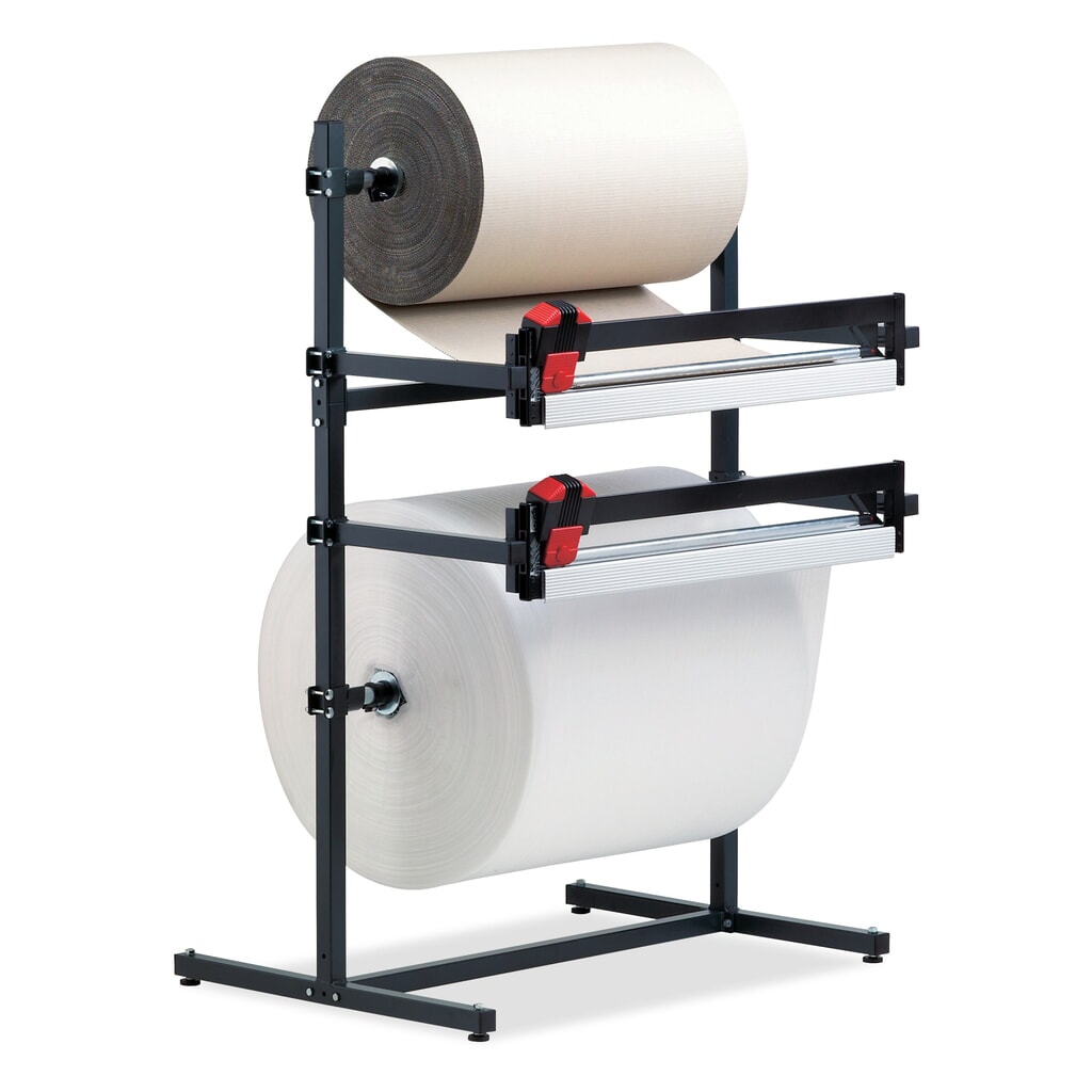 Rocholz soporte de corte doble, con dos unidades de corte, peso del rollo máx. 130 kg, ancho de corte 750 mm Imagen del producto: Rocholz soporte de corte doble, con dos unidades de corte, peso del rollo máx. 130 kg, ancho de corte 750 mm