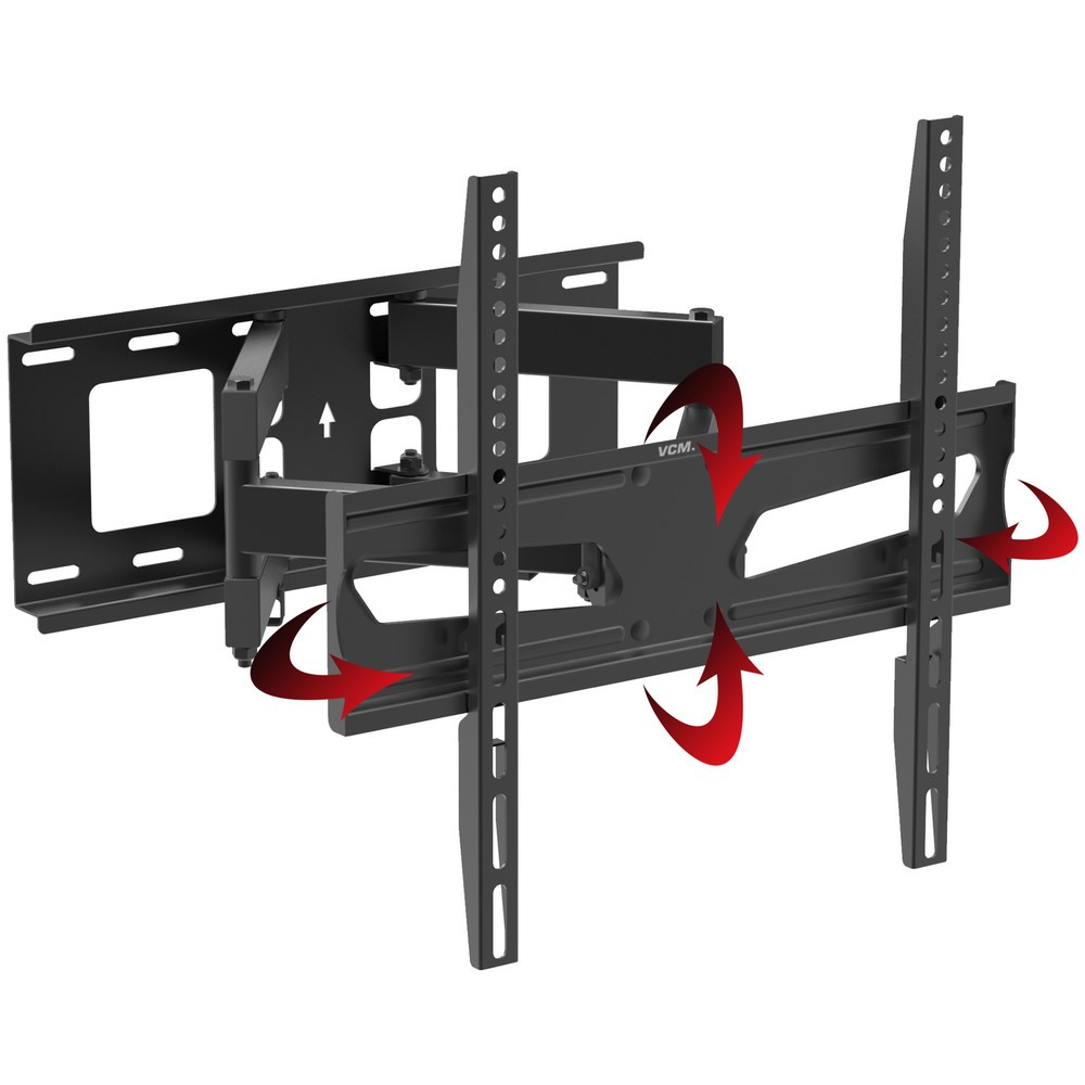 Número de imagen del producto 4: Soporte de pared B-NS 400 giratorio, inclinable, negro
