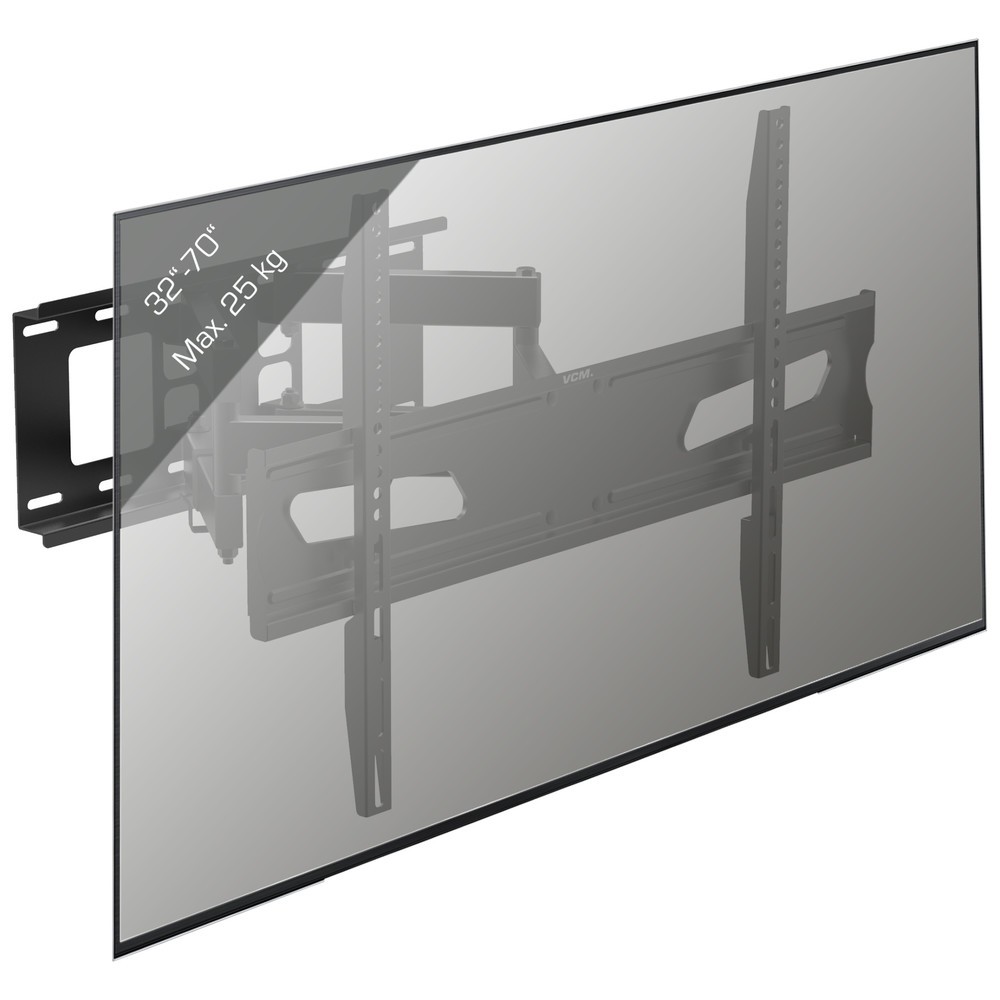 Número de imagen del producto 3: Soporte de pared B-NS 600 giratorio, inclinable, negro