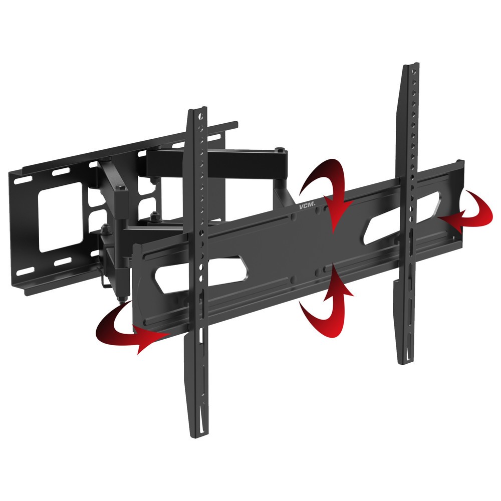 Número de imagen del producto 4: Soporte de pared B-NS 600 giratorio, inclinable, negro