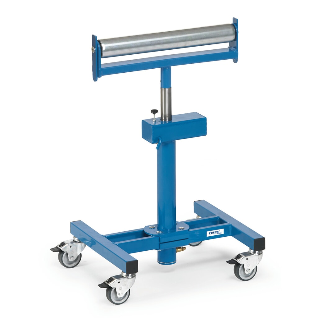 Soporte de rodillos fetra® con resorte de gas, capacidad de carga 150 kg, altura de construcción 780-1130 mm Imagen del producto: Soporte de rodillos fetra® con resorte de gas, capacidad de carga 150 kg, altura de construcción 780-1130 mm