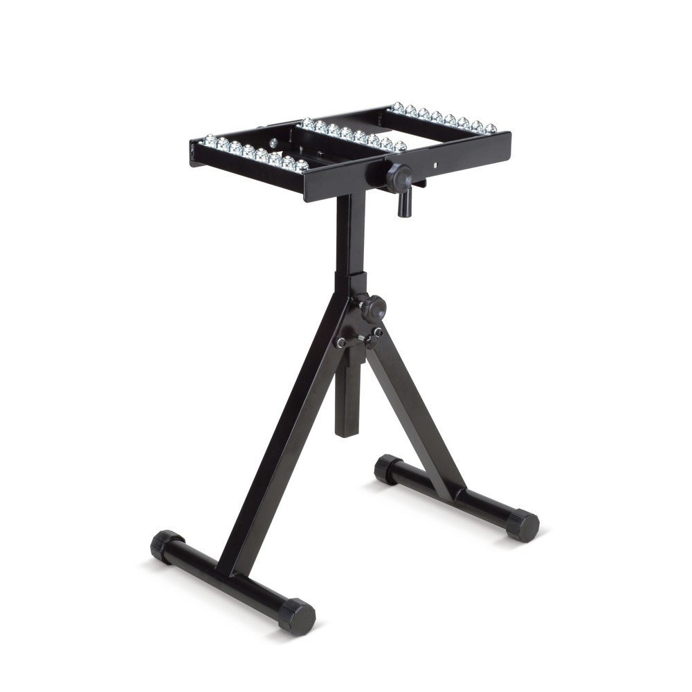 Imagen del producto: Soporte de rodillos para transporte de materiales con mesa de bolas, altura 707-1.128 mm